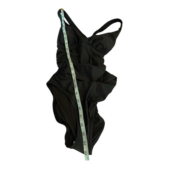 J.Crew Scrunchie-Criss Cross Strap Plunge Onepiece Swimsuit in size 0 NEW BM430 - Picture 6 of 15